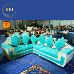 sky blue and white 6 seater